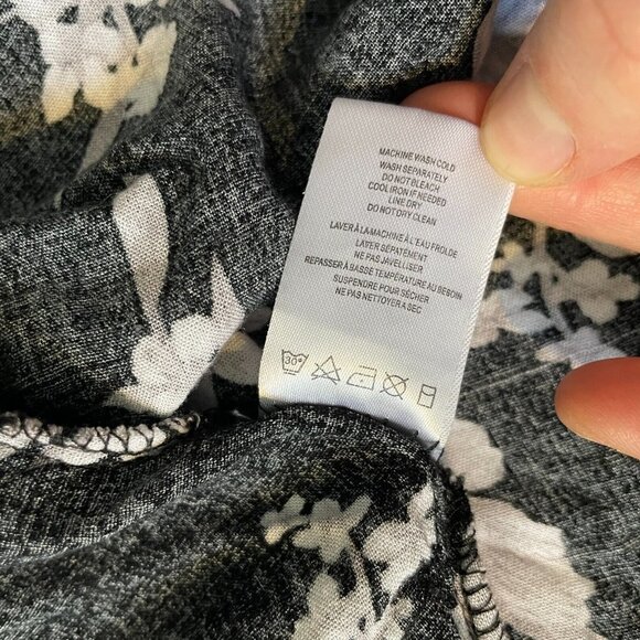 Spiritual Gangster Boho Cardigan Women One Size OS Black Floral Tie Rayon Asian - Picture 8 of 14